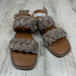 New Steve Madden Girls Newbie Little Kids Ankle Strap Slingback Sandals #507